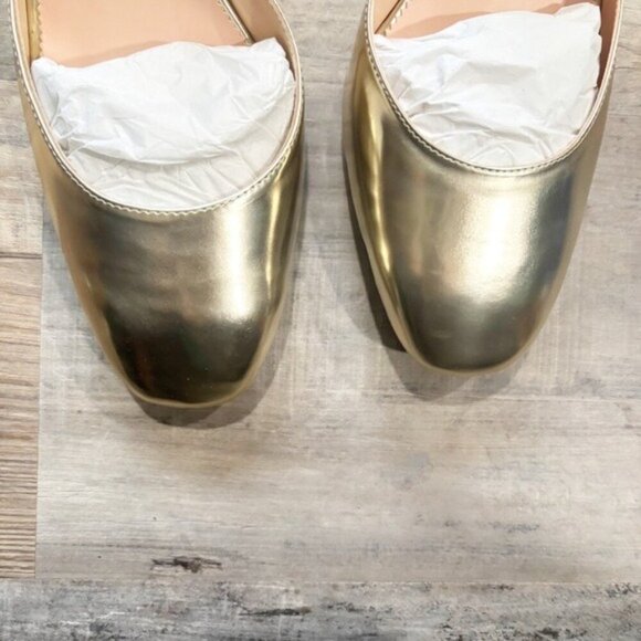 J.Crew Women’s Maisie Metallic Gold ankle-strap heels - Size 12 - Picture 6 of 11